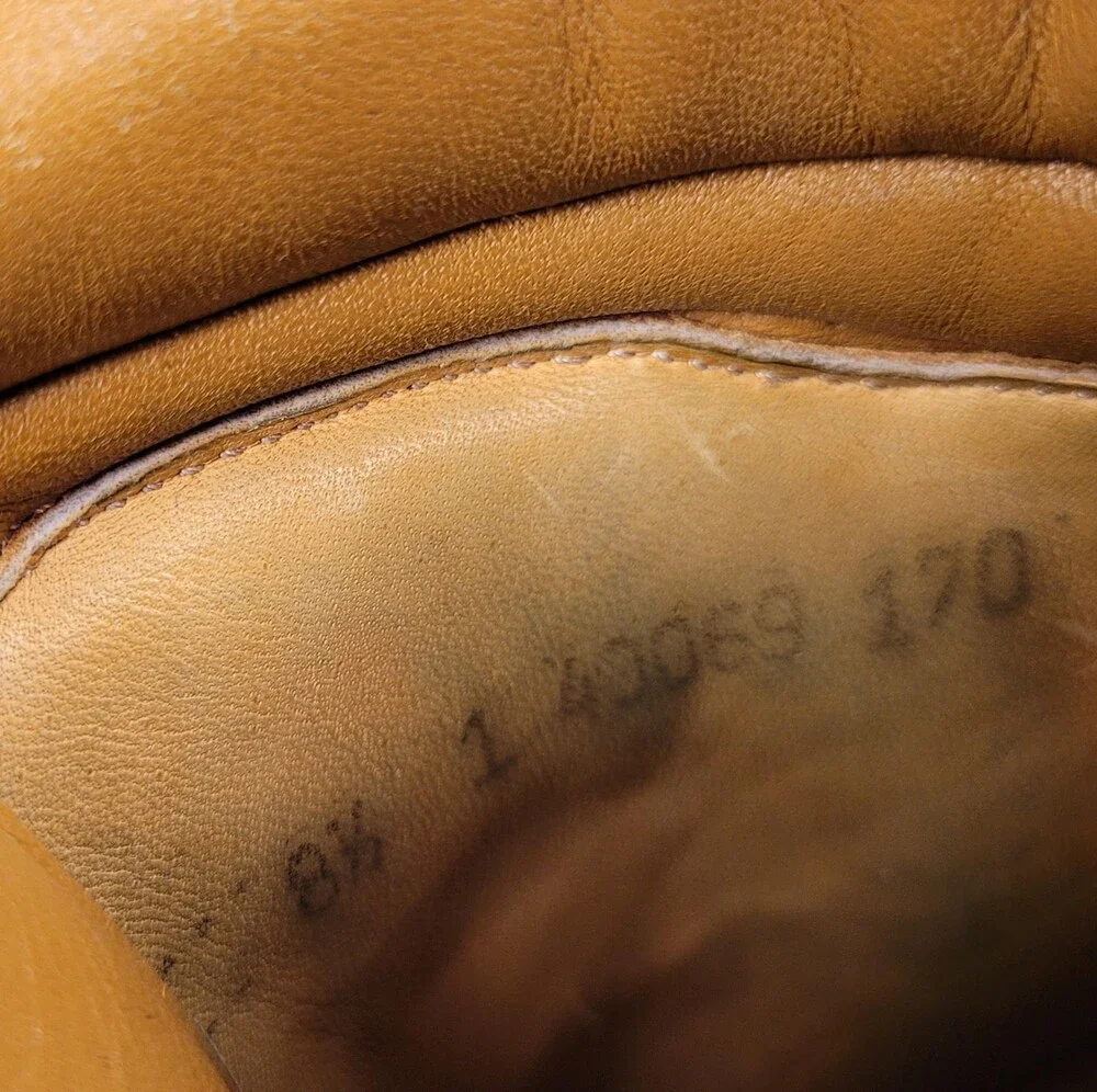 Vintage Kastinger Mountaineering Boots Mens 8.5 Brown Leather Vibram 70s Austria